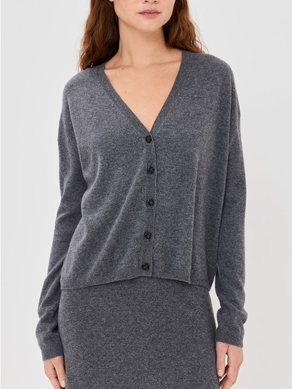 Lisa Yang Abby cashmere cardigan in graphite NWT
